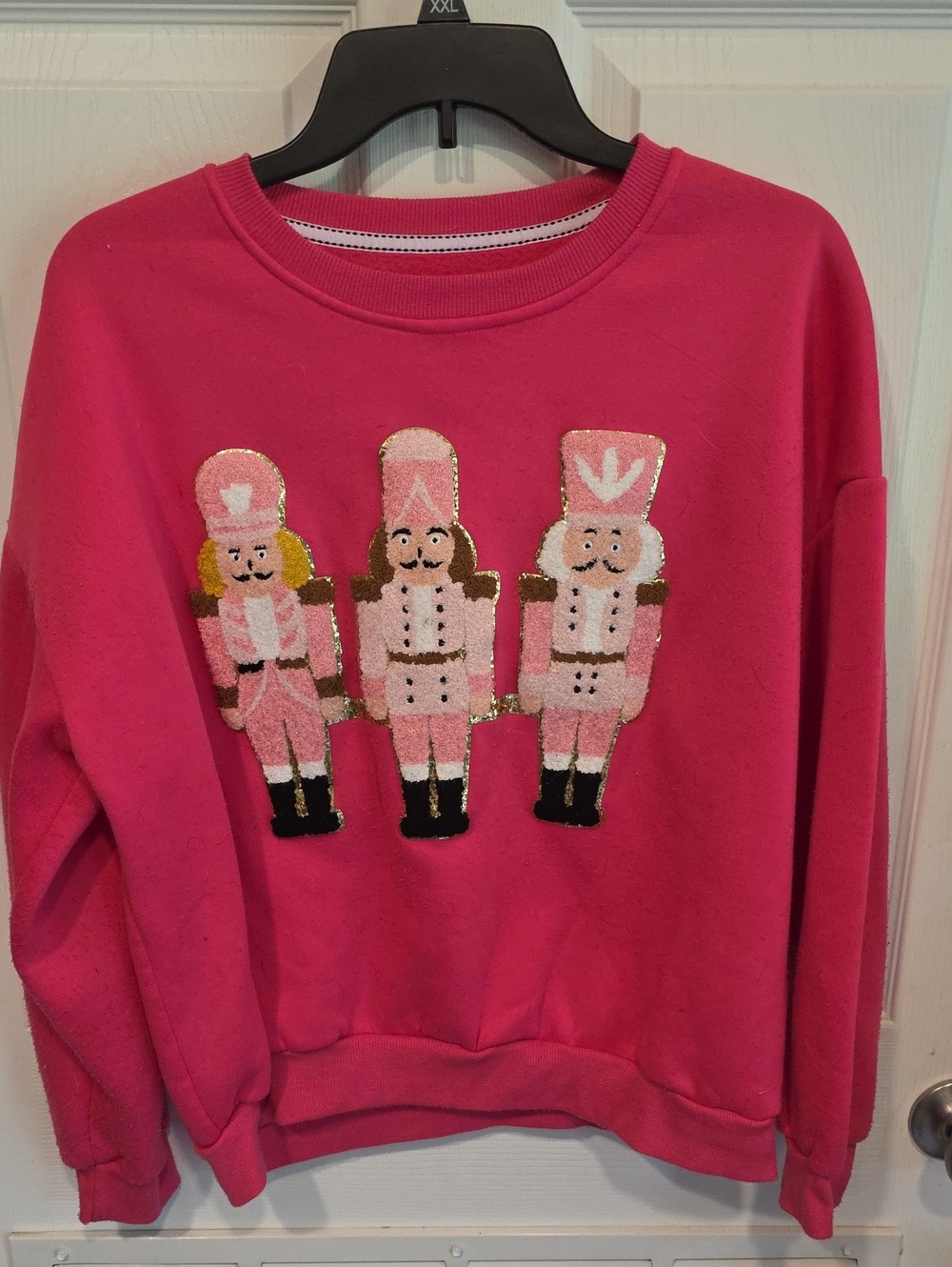 Bright Pink Nutcracker Embellished Girls